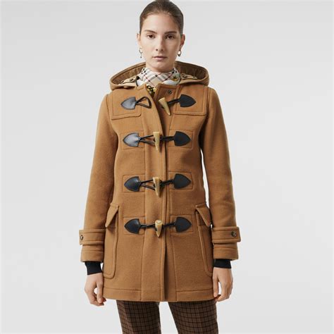 burberry camel coat womens|Burberry camel duffle coat.